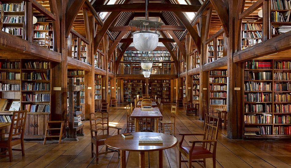 JBF Auction Prize: Bedales Library Framed Print and Gimson Book