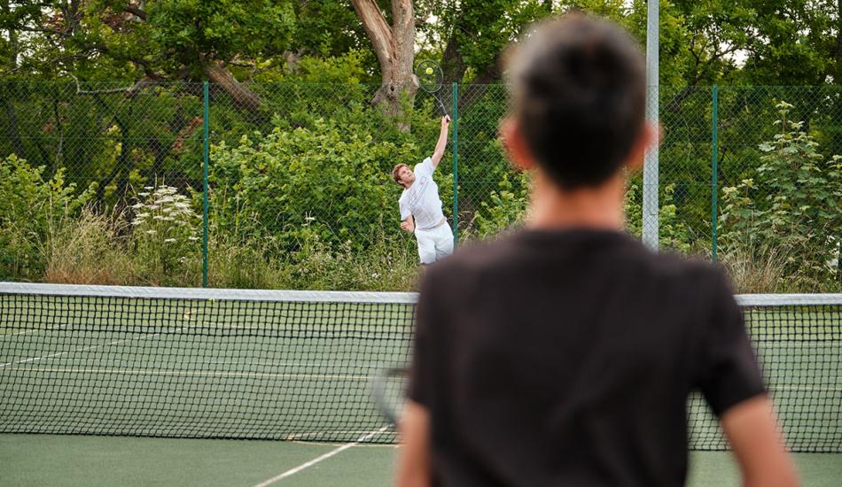 Bedales students playing tennis